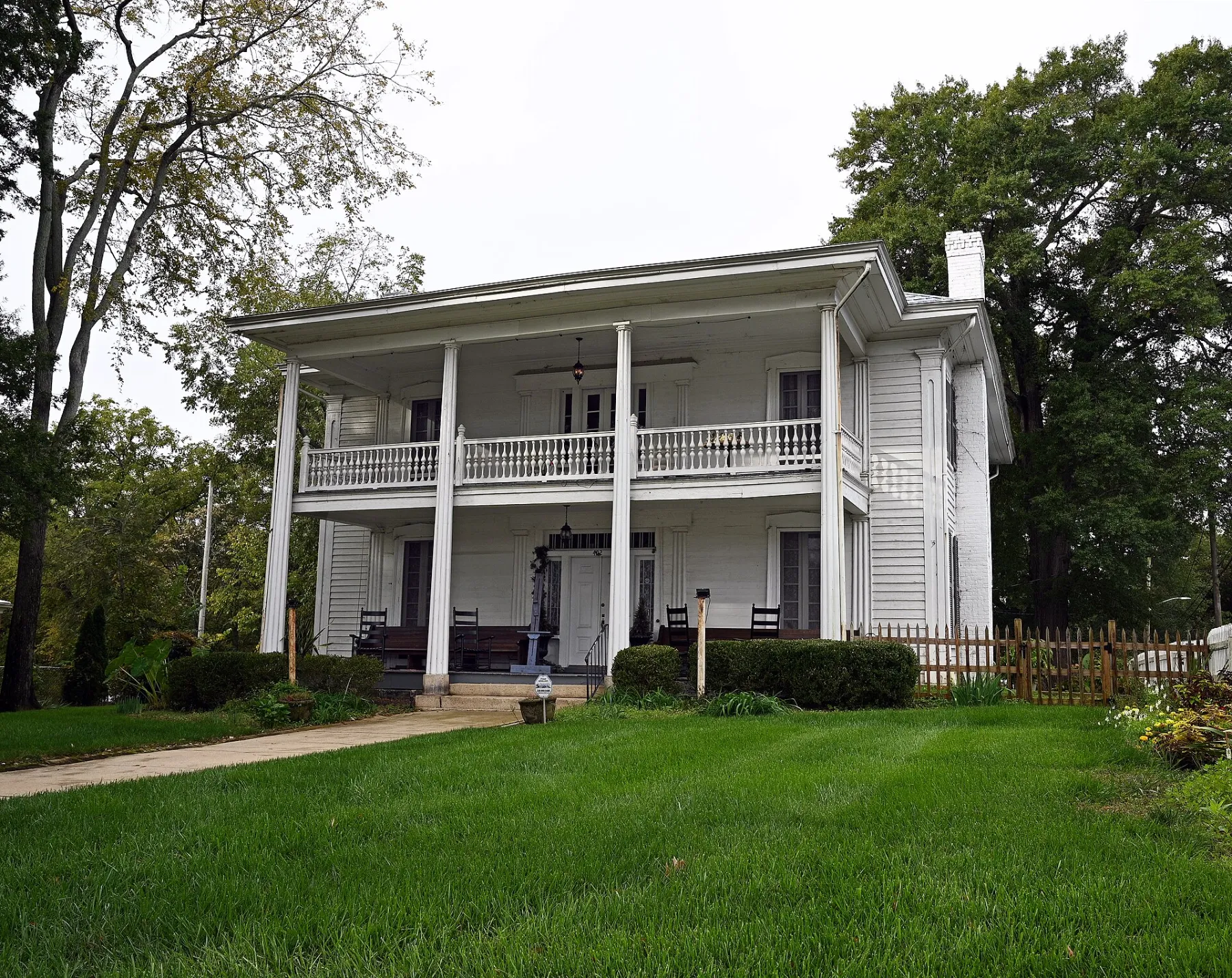 The Col. Silas Alexander Sharpe House, a historic two-story home in Statesville